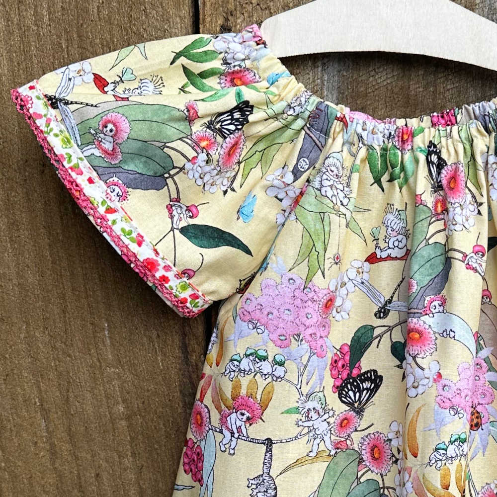 Handmade Baby Outfit – Size 1 Dress, Bib, Hair Bow