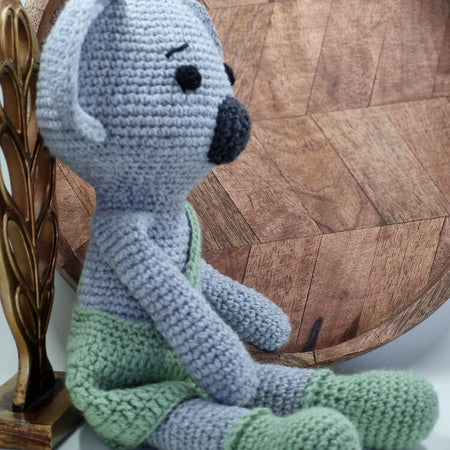 Handmade crochet koala plush toy
