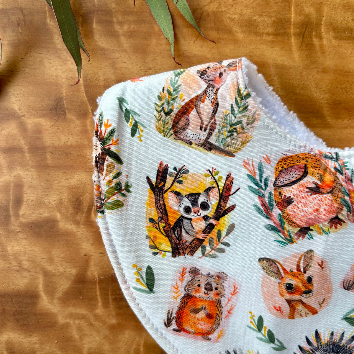 Baby Bib and Burp Cloth Set | Aussie Animal Mix | Ready to Ship