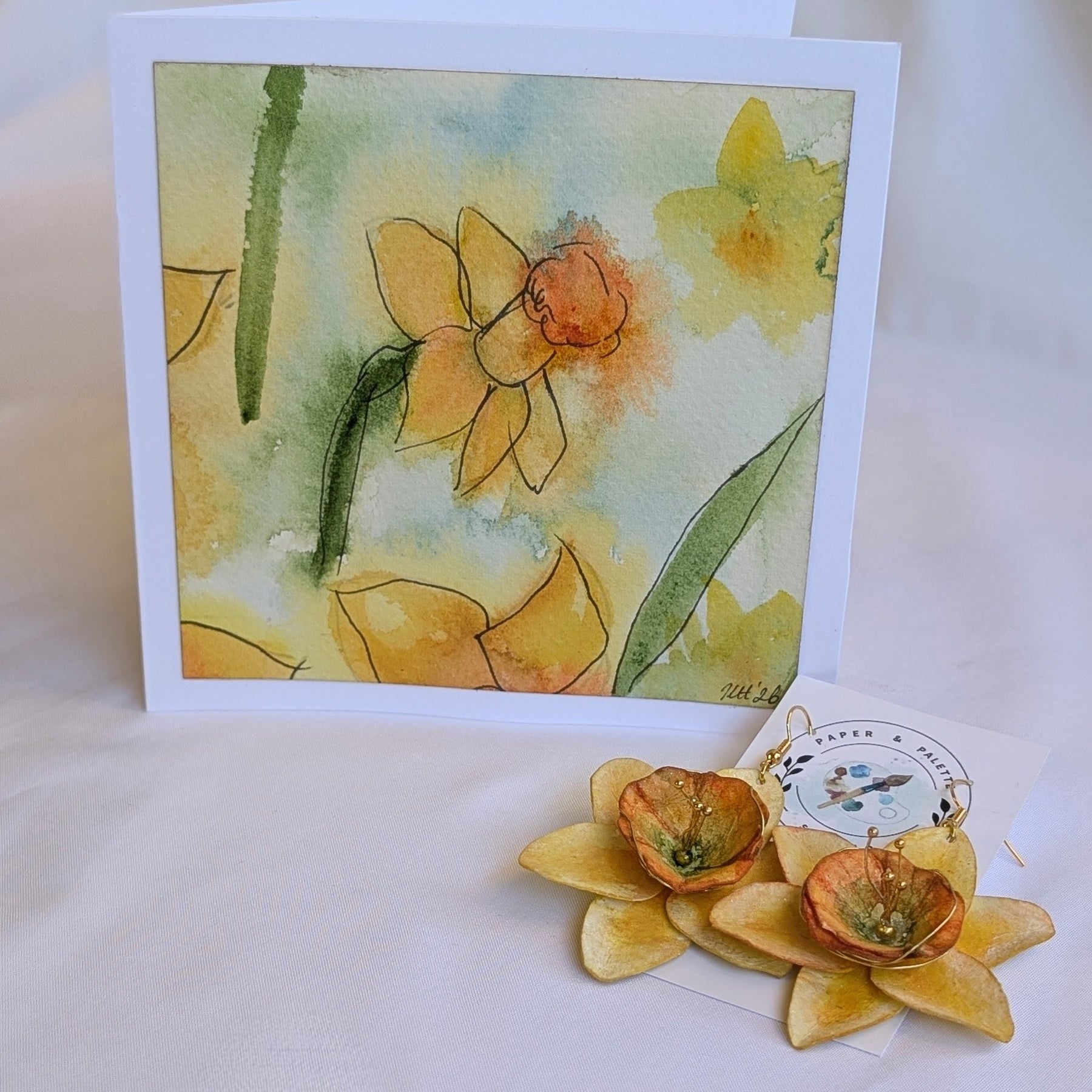 Daffodil Greeting Card – Original Watercolour Design