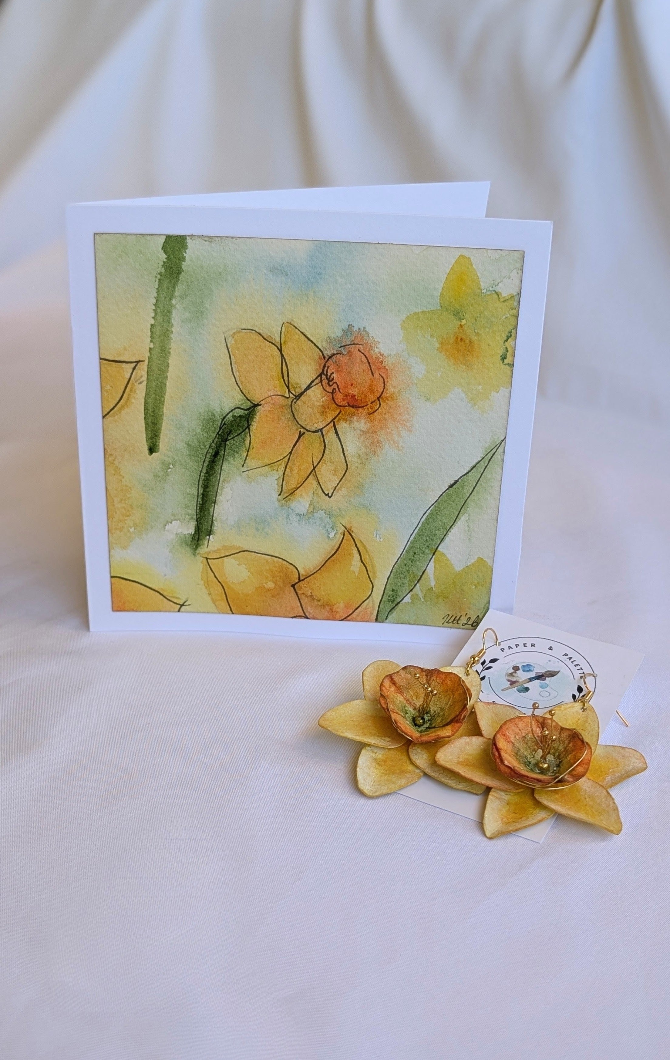 Daffodil Greeting Card – Original Watercolour Design