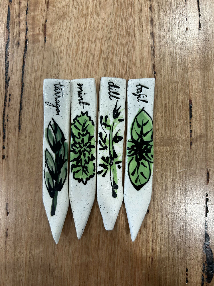 Set of 12 Herb Markers