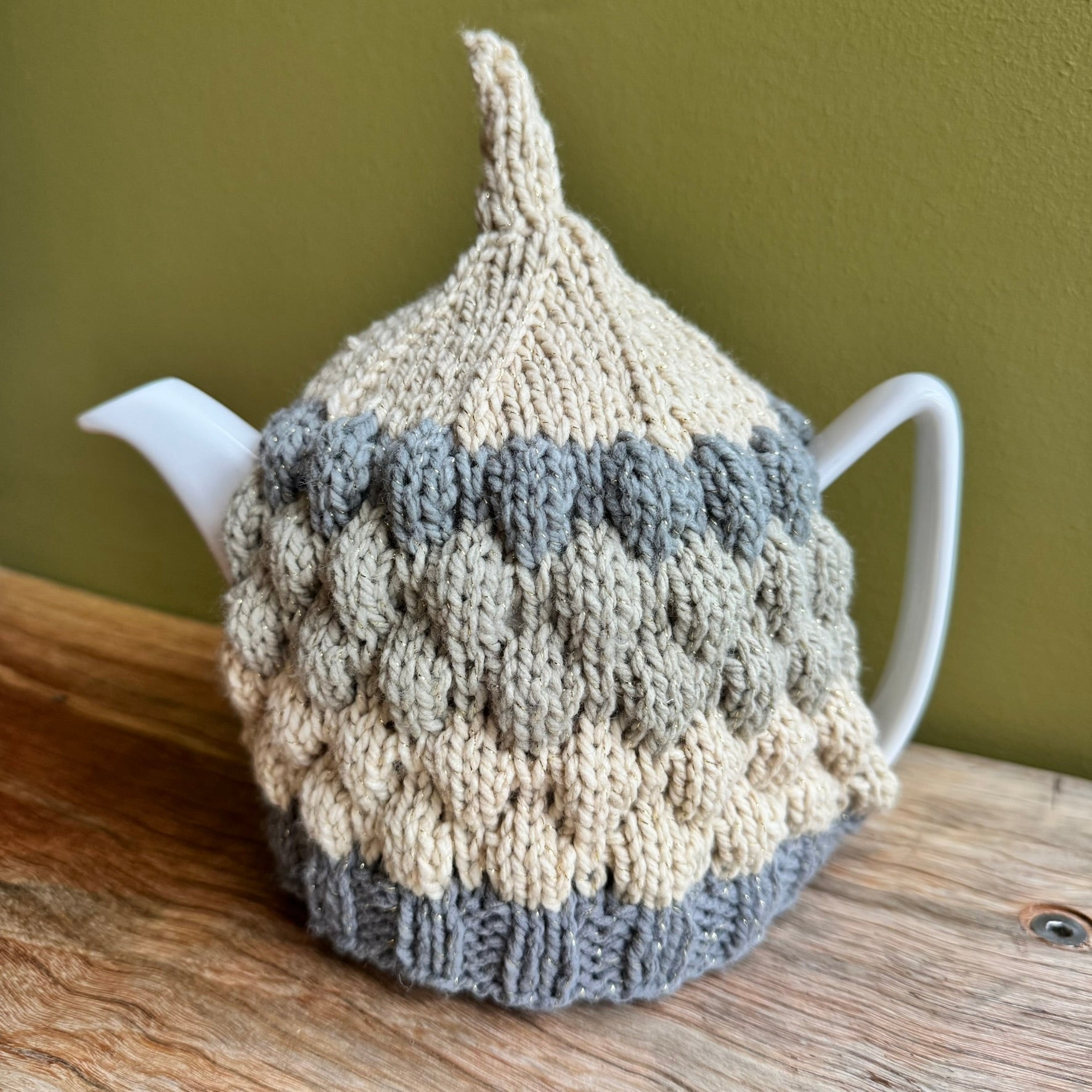 Teapot Cosy - Grey with a bit of sparkle -  4-6 cup