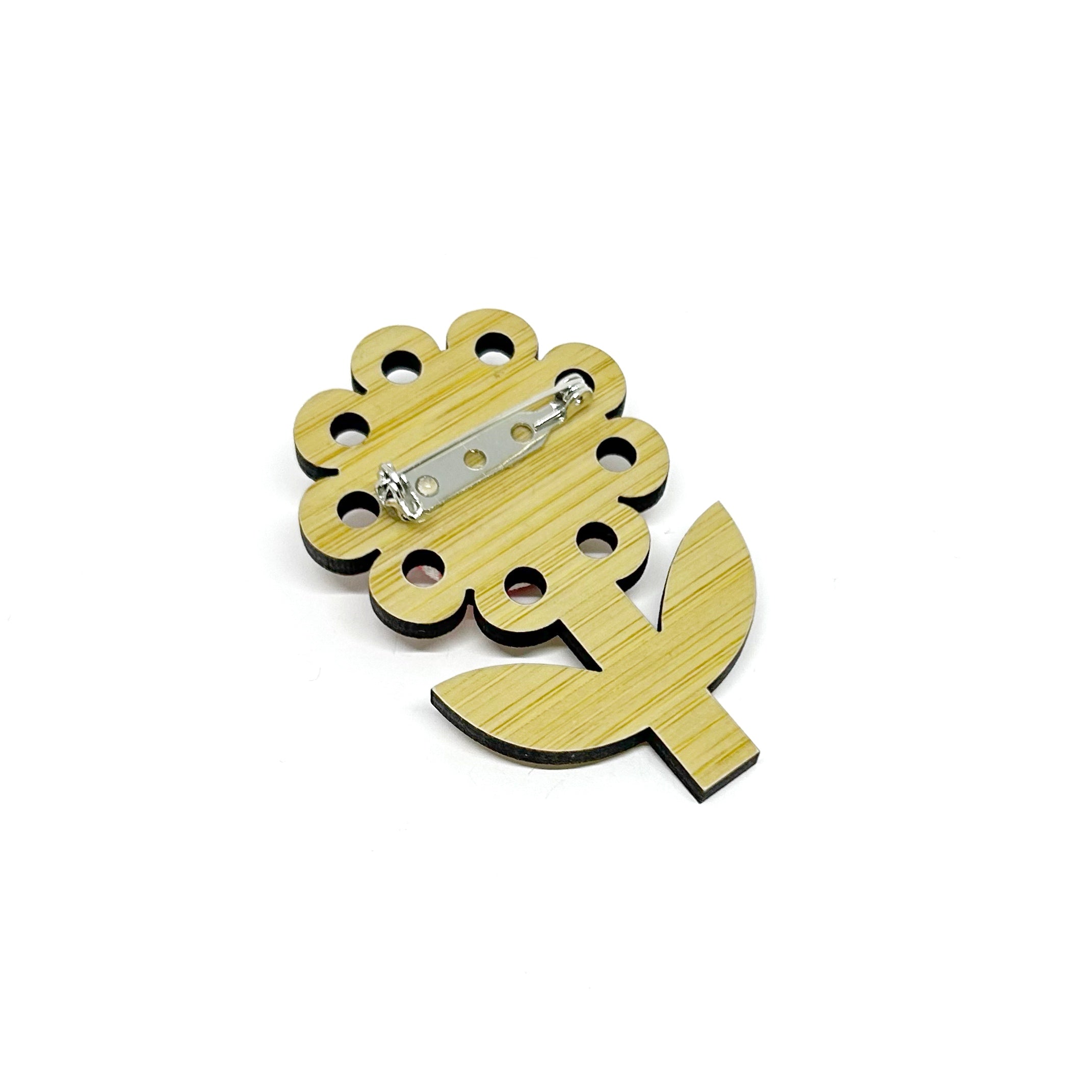 Sunflower Brooch - Blue