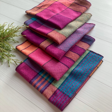 Table napkins - cotton - handwoven - set of 5