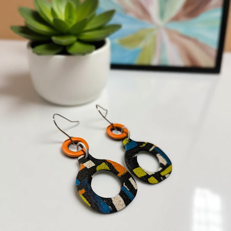 Mod Flowerpot earrings: Bauhaus goes botanical (kinda)