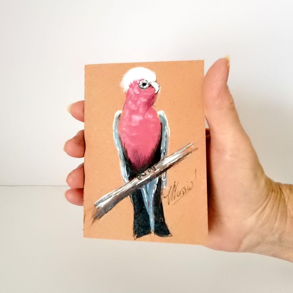 Handpainted Pocket Notebooks. Single or Set of 3. Bird and Animal designs