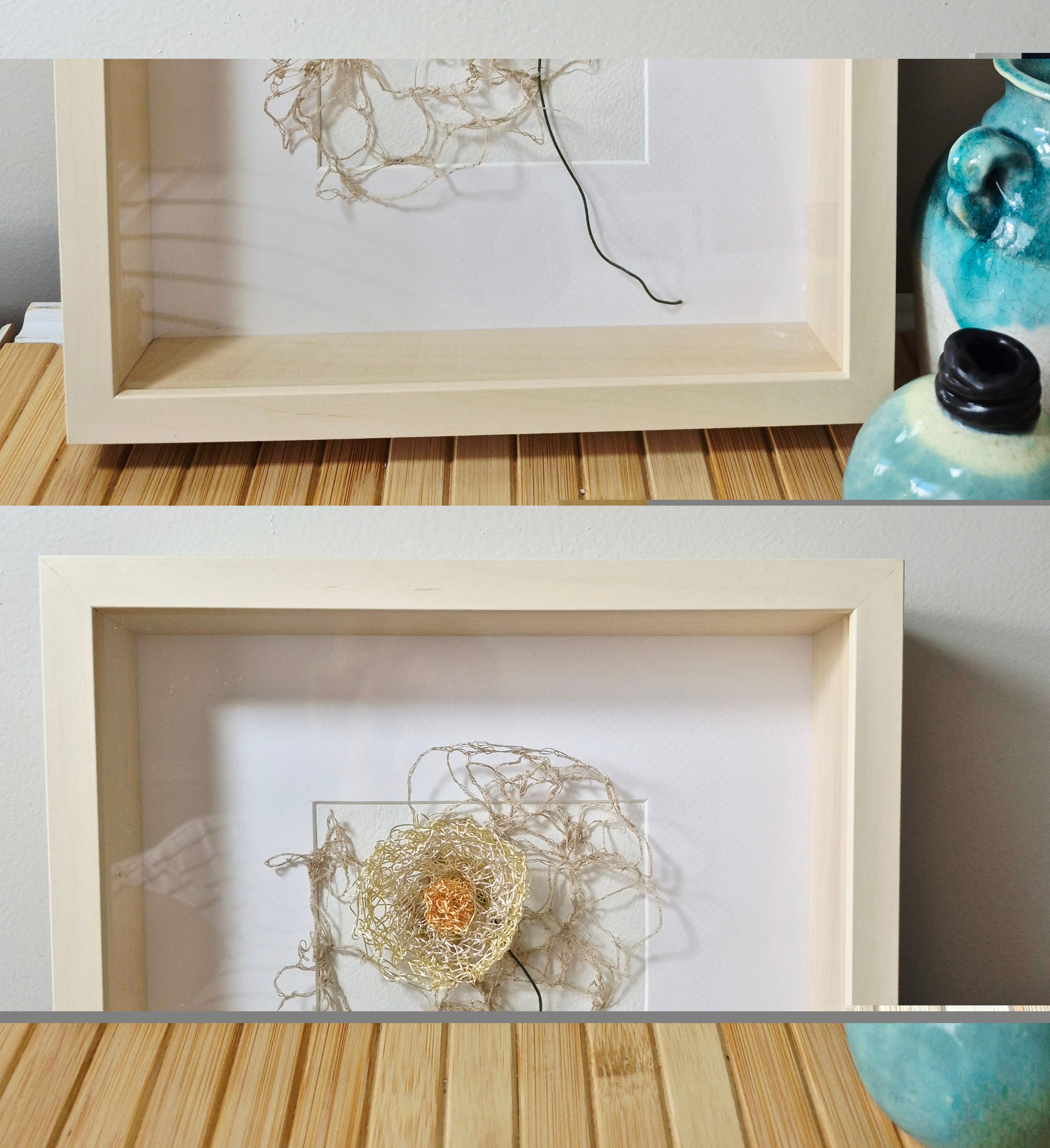 Flower in the breeze Wire art work