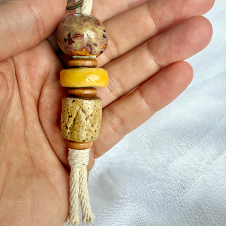 Clay Bead Keyring Decorative Piece