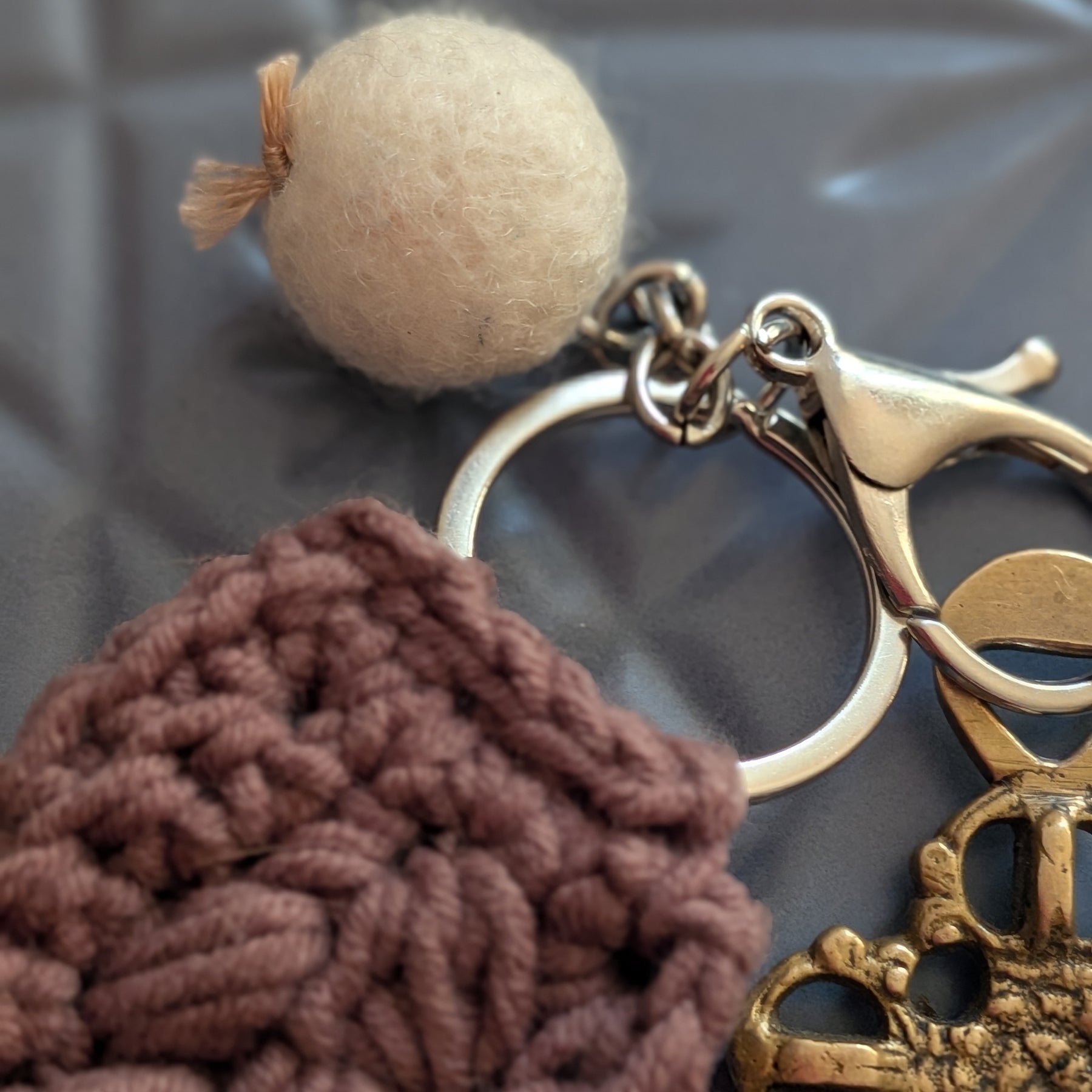 Keychain Bracelet Fob Fawn Brown