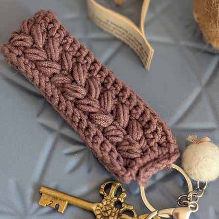 Keychain Bracelet Fob Fawn Brown