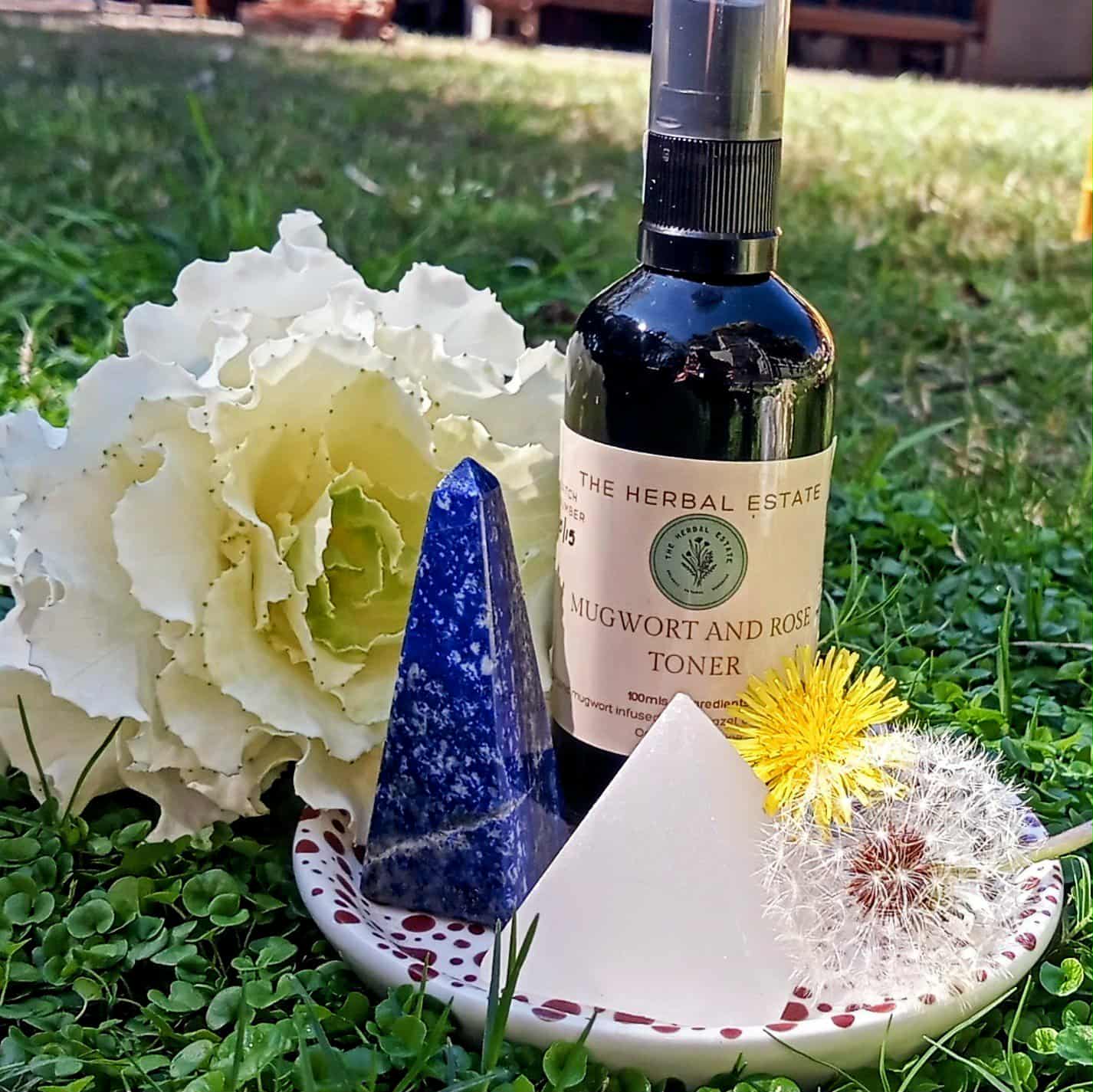 Organic Mugwort and Rose Toner 100mls. Hydrates, Strengthens, Refines Pores