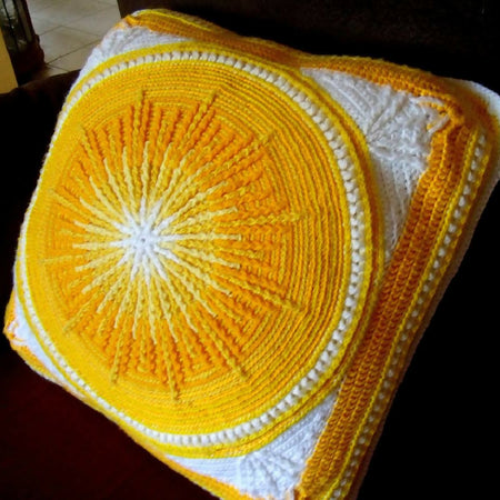 Sunburst Mandala Cushion Crochet Pattern - DIGITAL PRODUCT