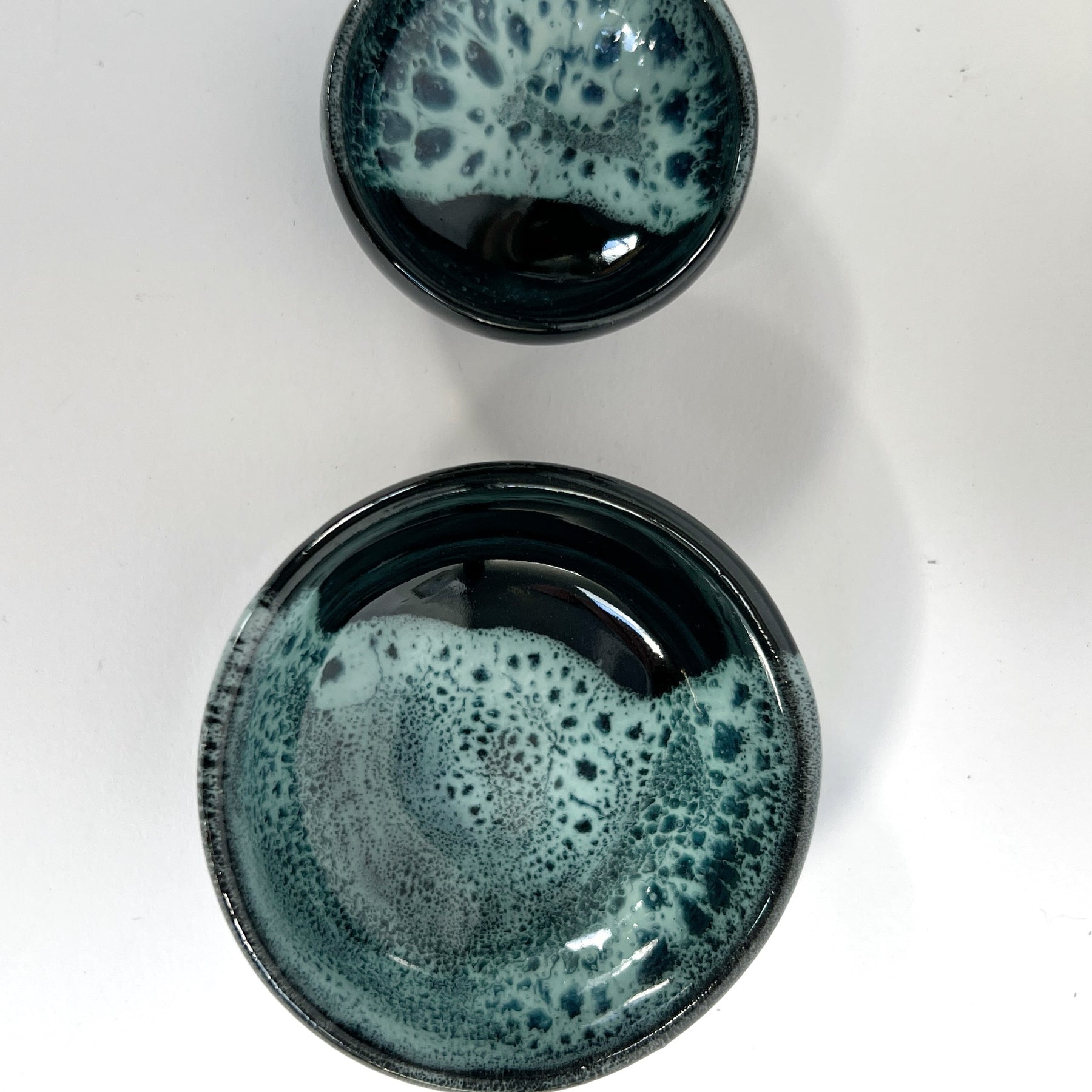Ceramic dipping/trinket dishes (set of two)