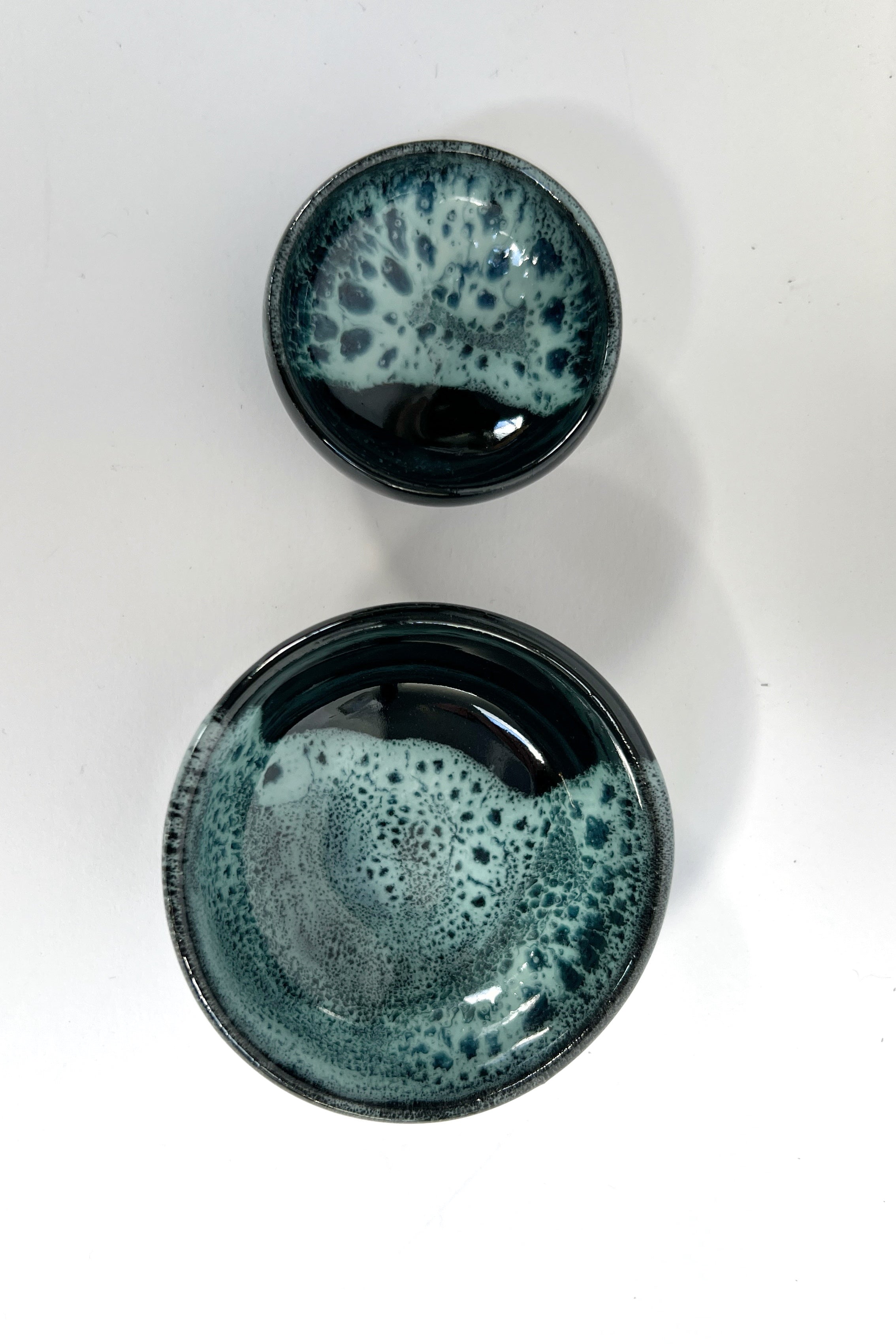 Ceramic dipping/trinket dishes (set of two)