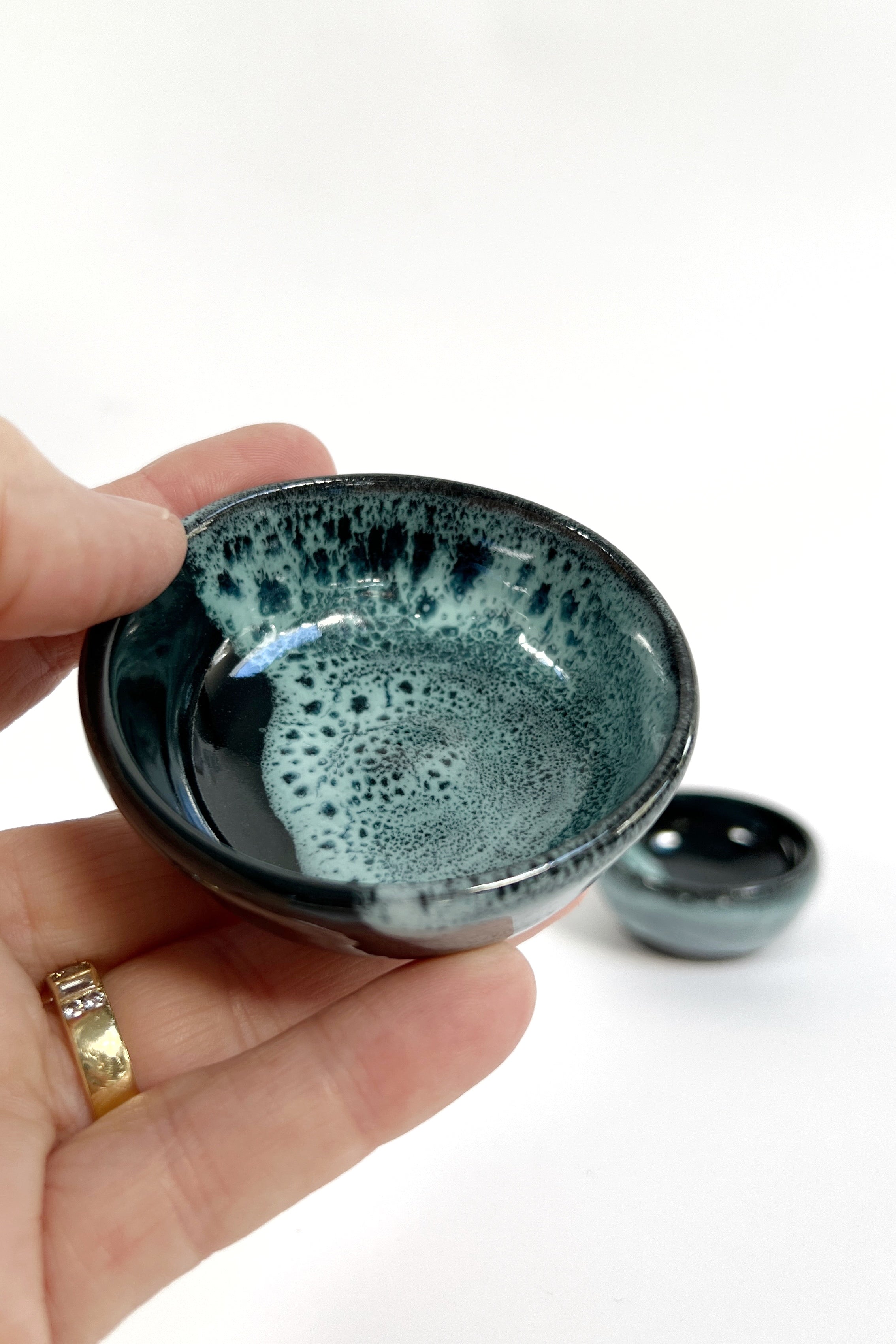 Ceramic dipping/trinket dishes (set of two)