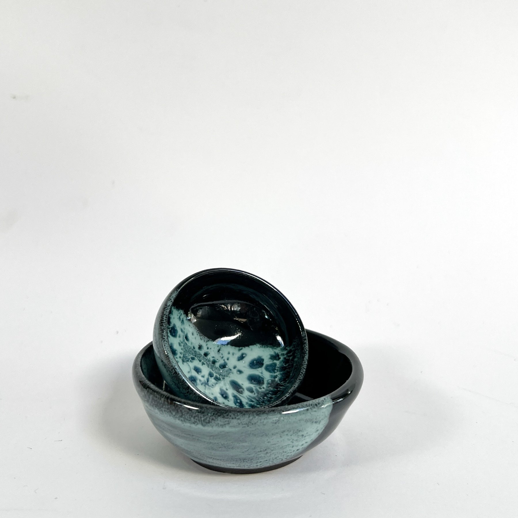 Ceramic dipping/trinket dishes (set of two)