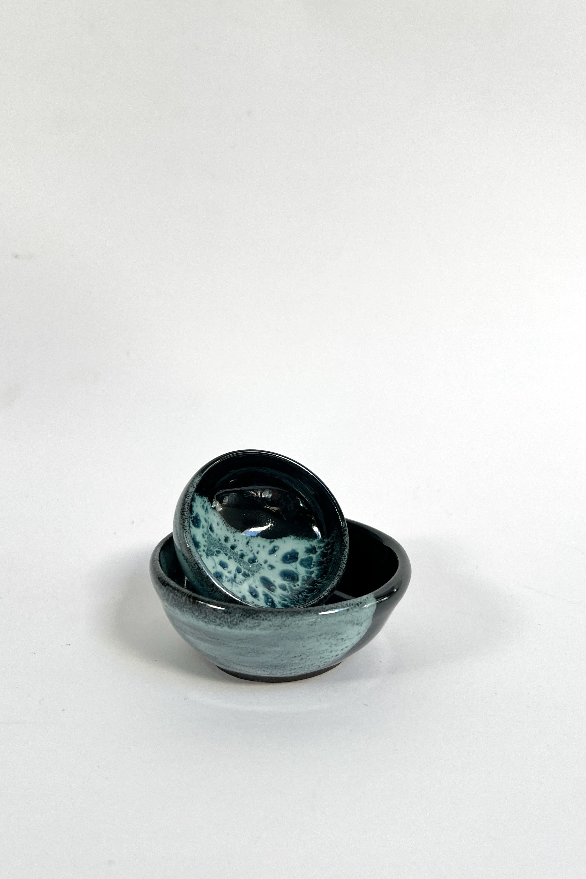 Ceramic dipping/trinket dishes (set of two)