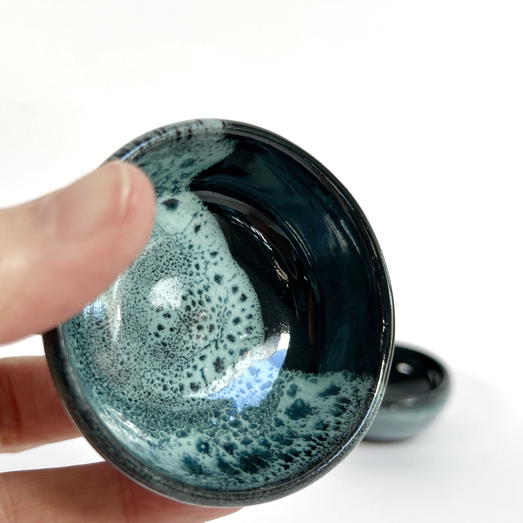 Ceramic dipping/trinket dishes (set of two)