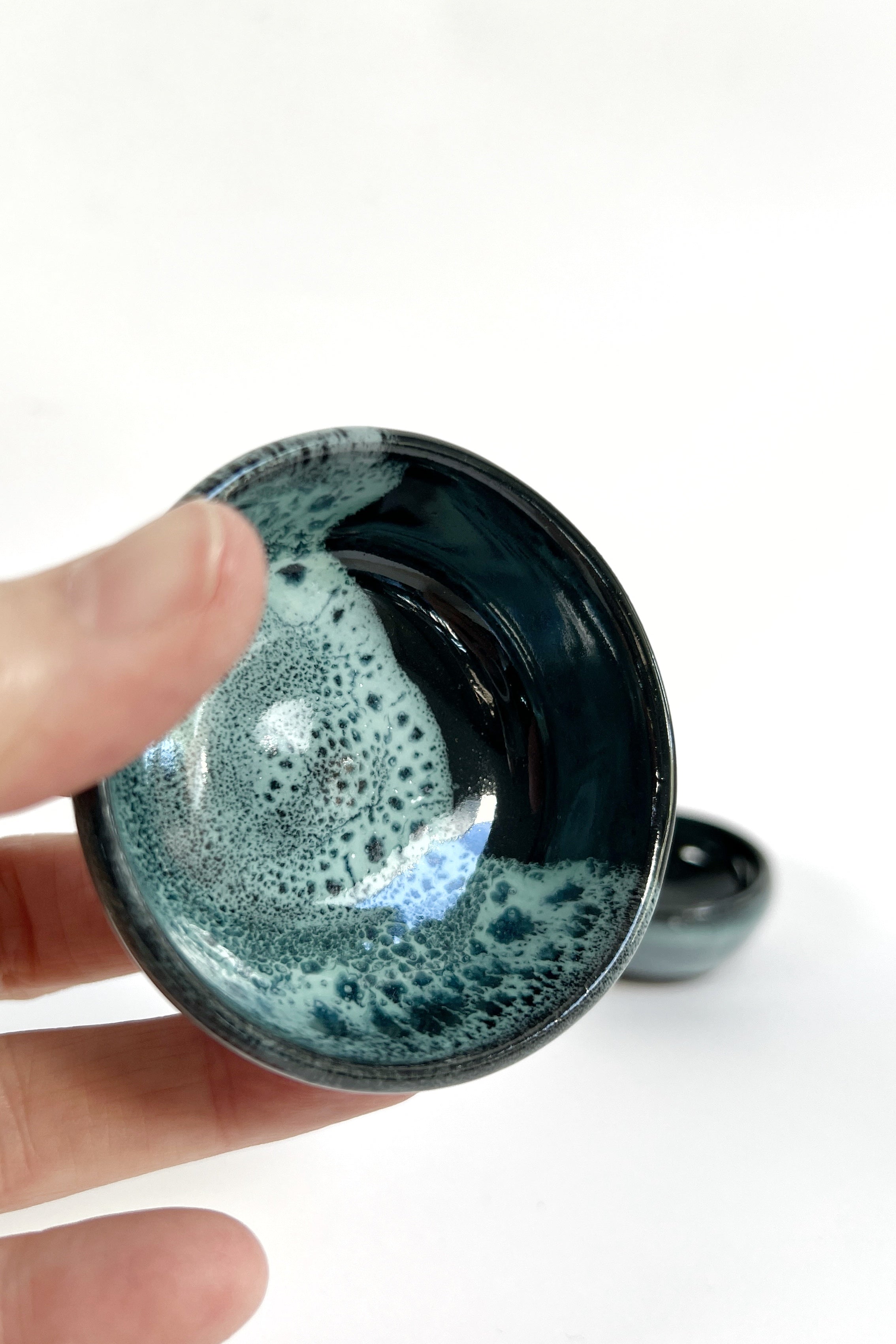 Ceramic dipping/trinket dishes (set of two)