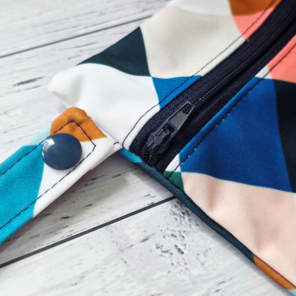 Umbrella Bag, Waterproof Reusable Zip Bag - Monochrome or Diamond