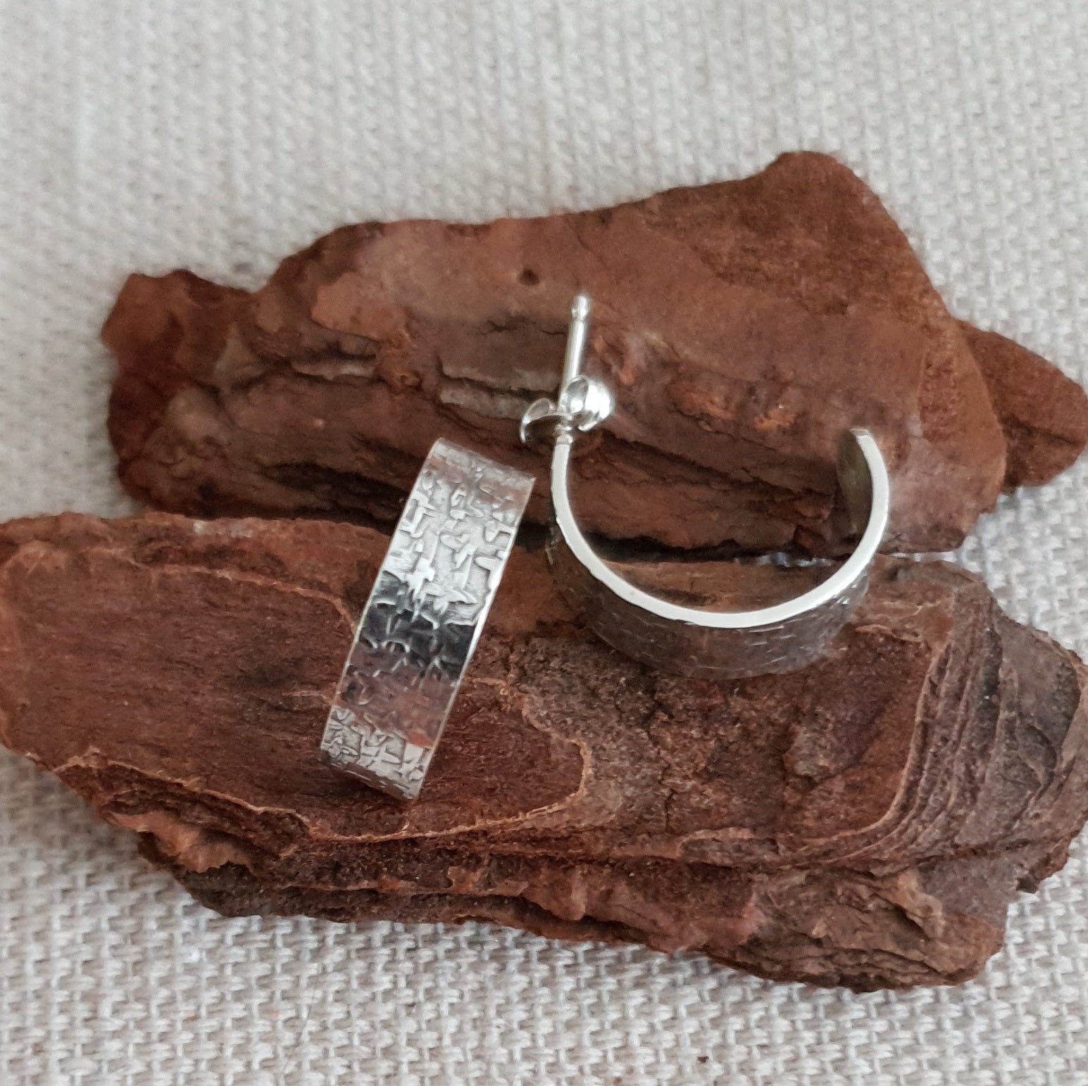 Sterling silver hoops