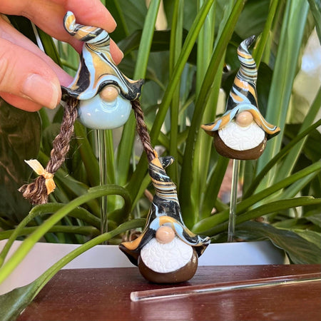 Whimsical gnome trio - Zook, Bitsy & Wizzle