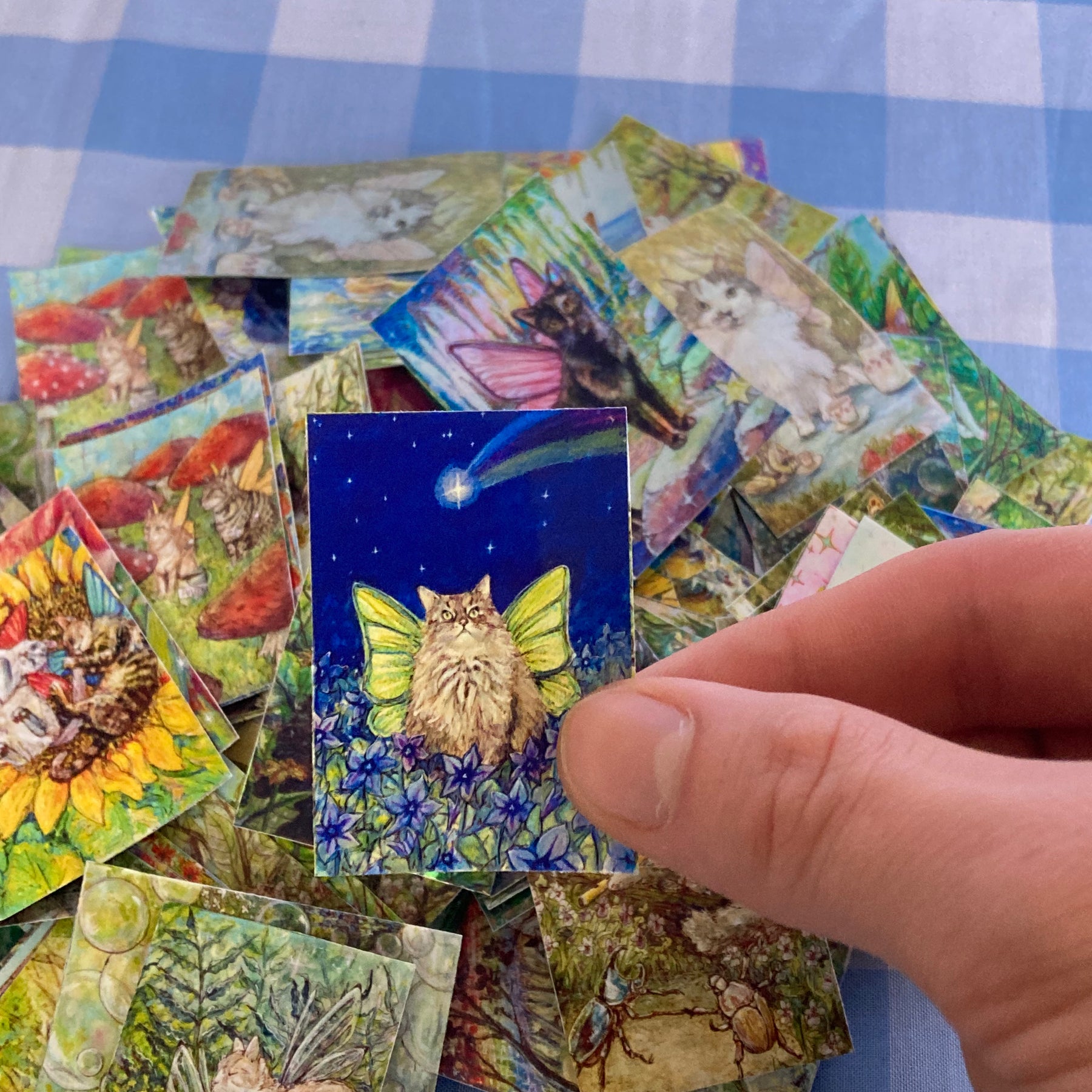 Surprise Fairy Cat Vinyl Mini Stickers