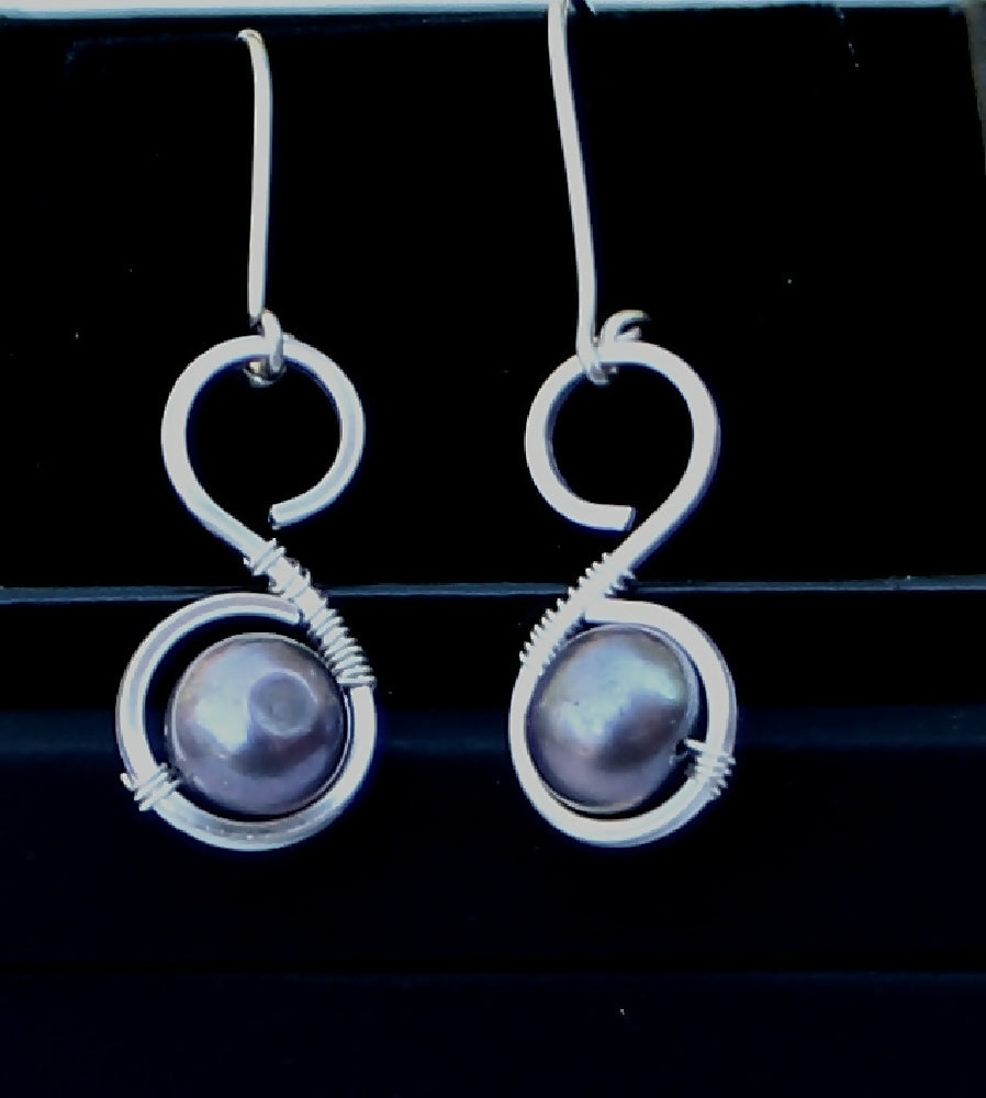 Natural Freshwater Pearls in Sterling Silver