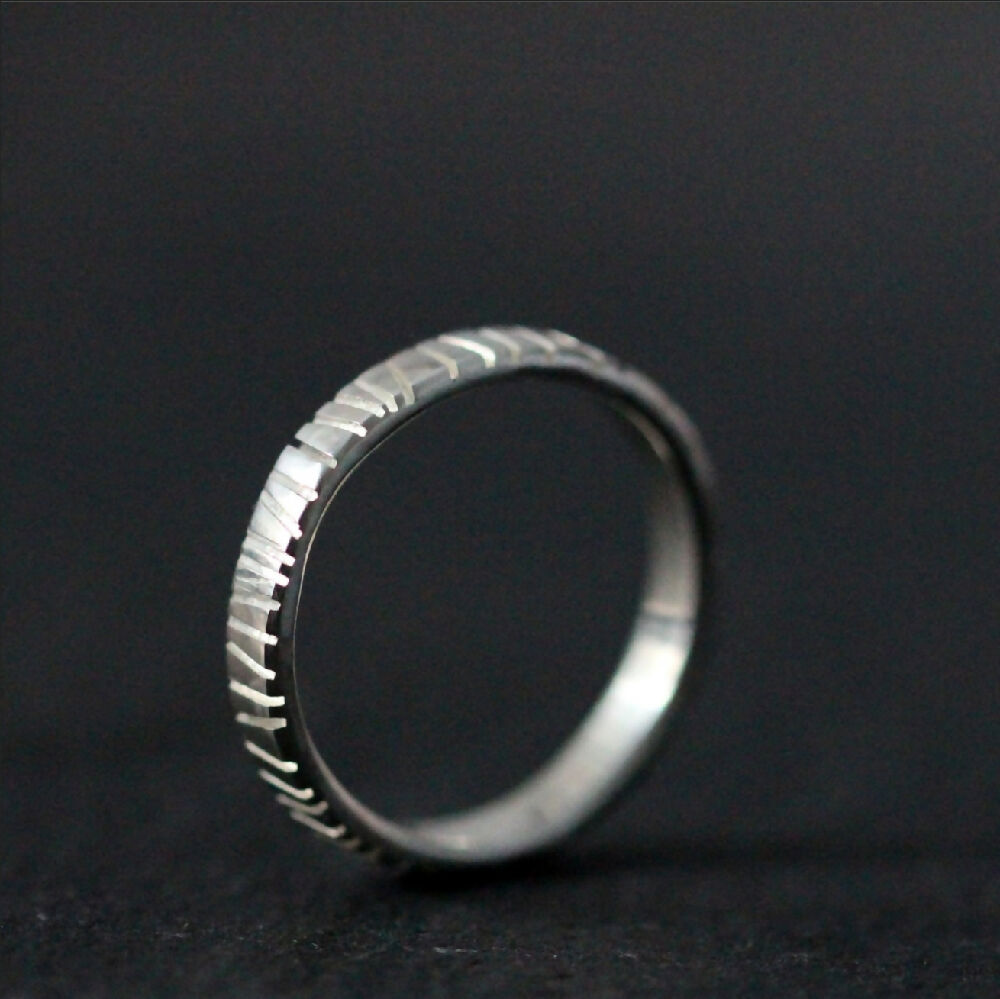 Chunky silver ring