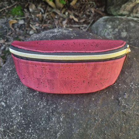 Elegant Glasses Case- Red Wine Cork