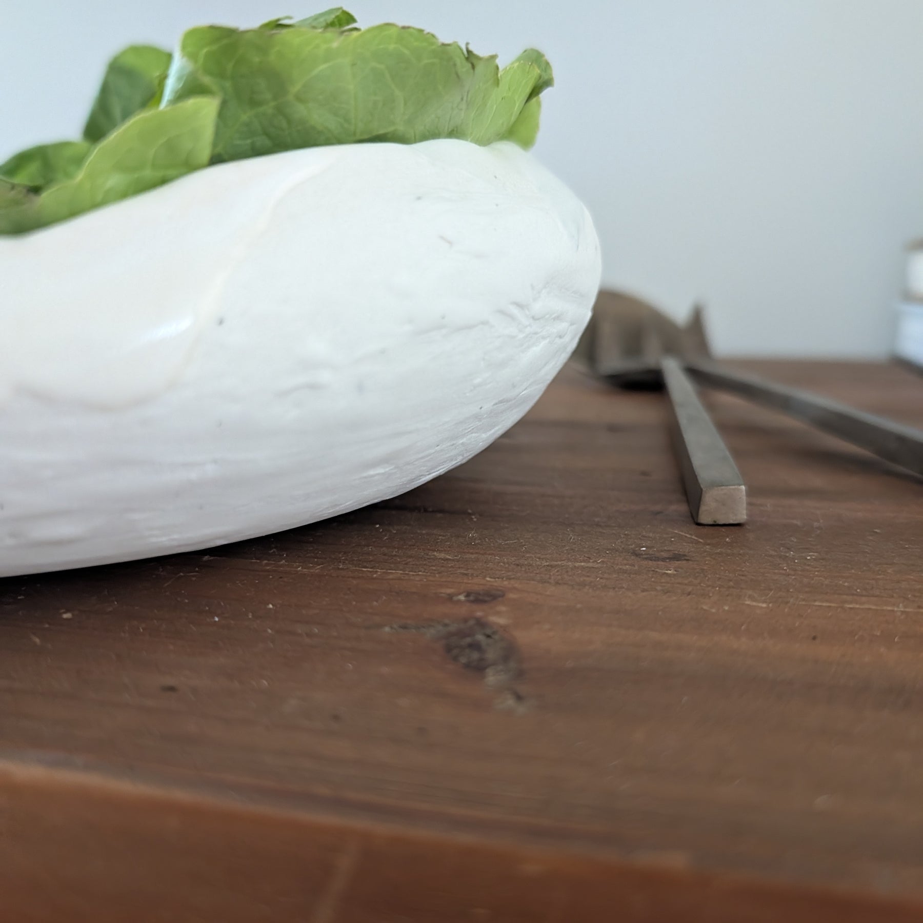 White Porcelain Serving Bowl | function • comfort • handformed