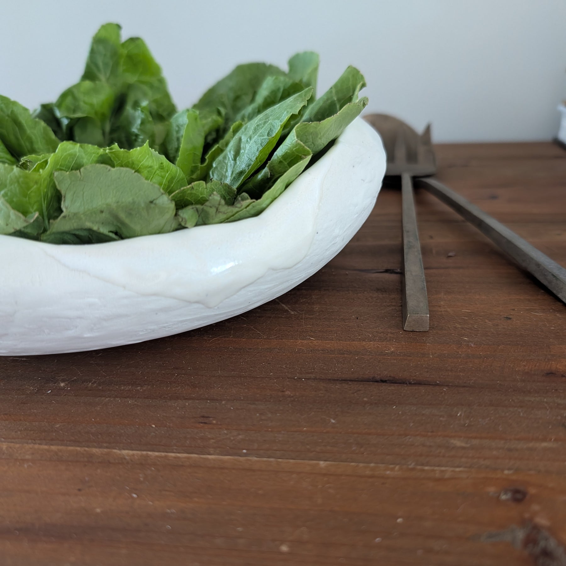 White Porcelain Serving Bowl | function • comfort • handformed