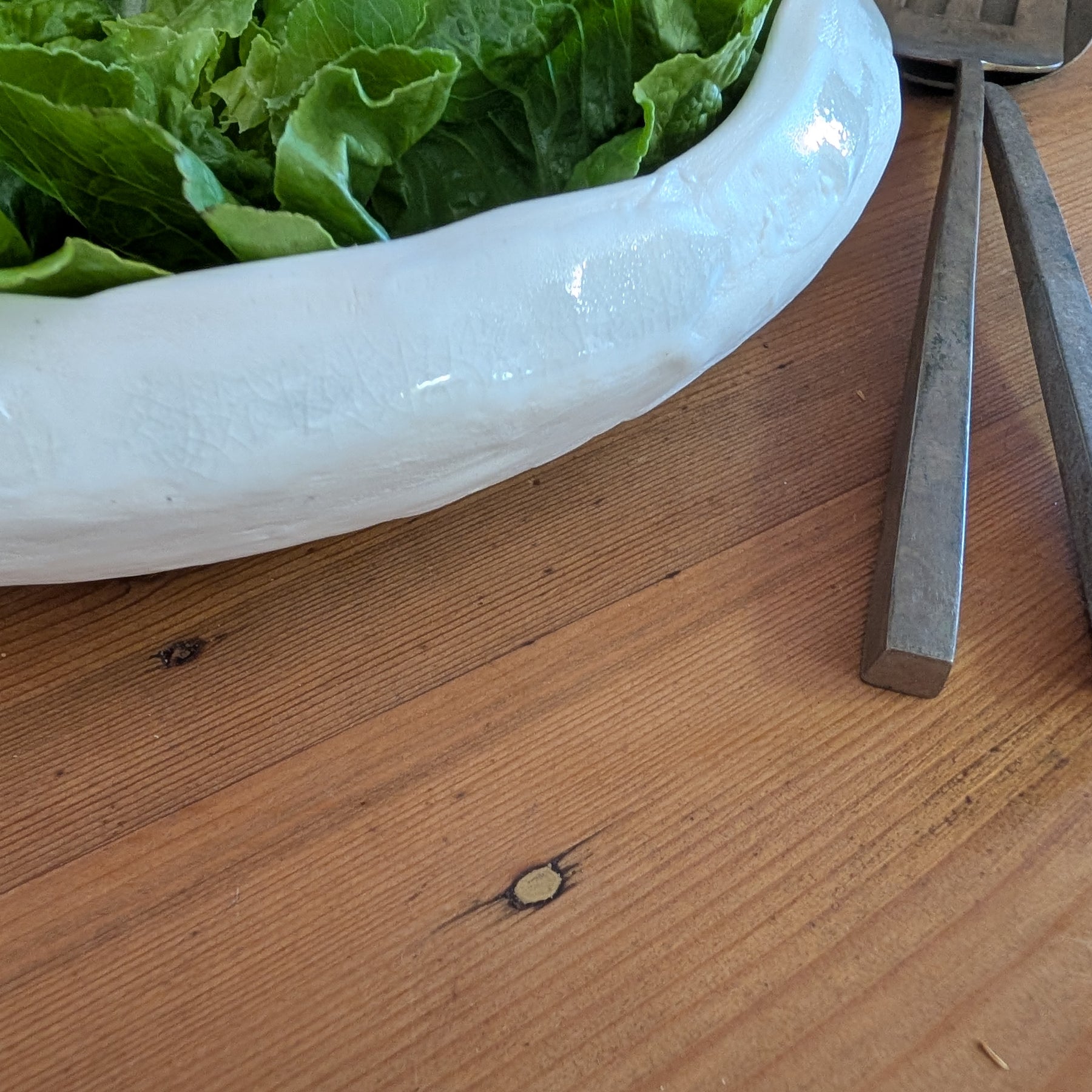 White Porcelain Serving Bowl | function • comfort • handformed