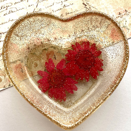 Resin Heart dish
