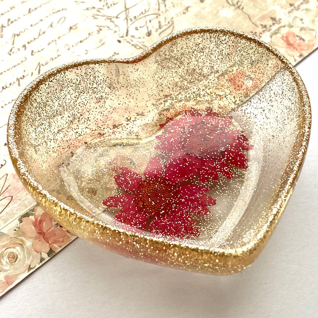 Resin Heart dish