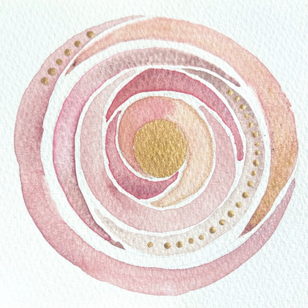 Loving Kindness Made with Crushed Fuschite Jasper and Bronzite