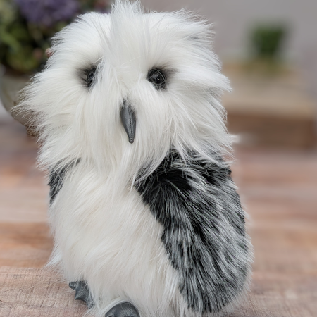 Lifesize Faux Fur Artist Barn Owl,Collectable Owl