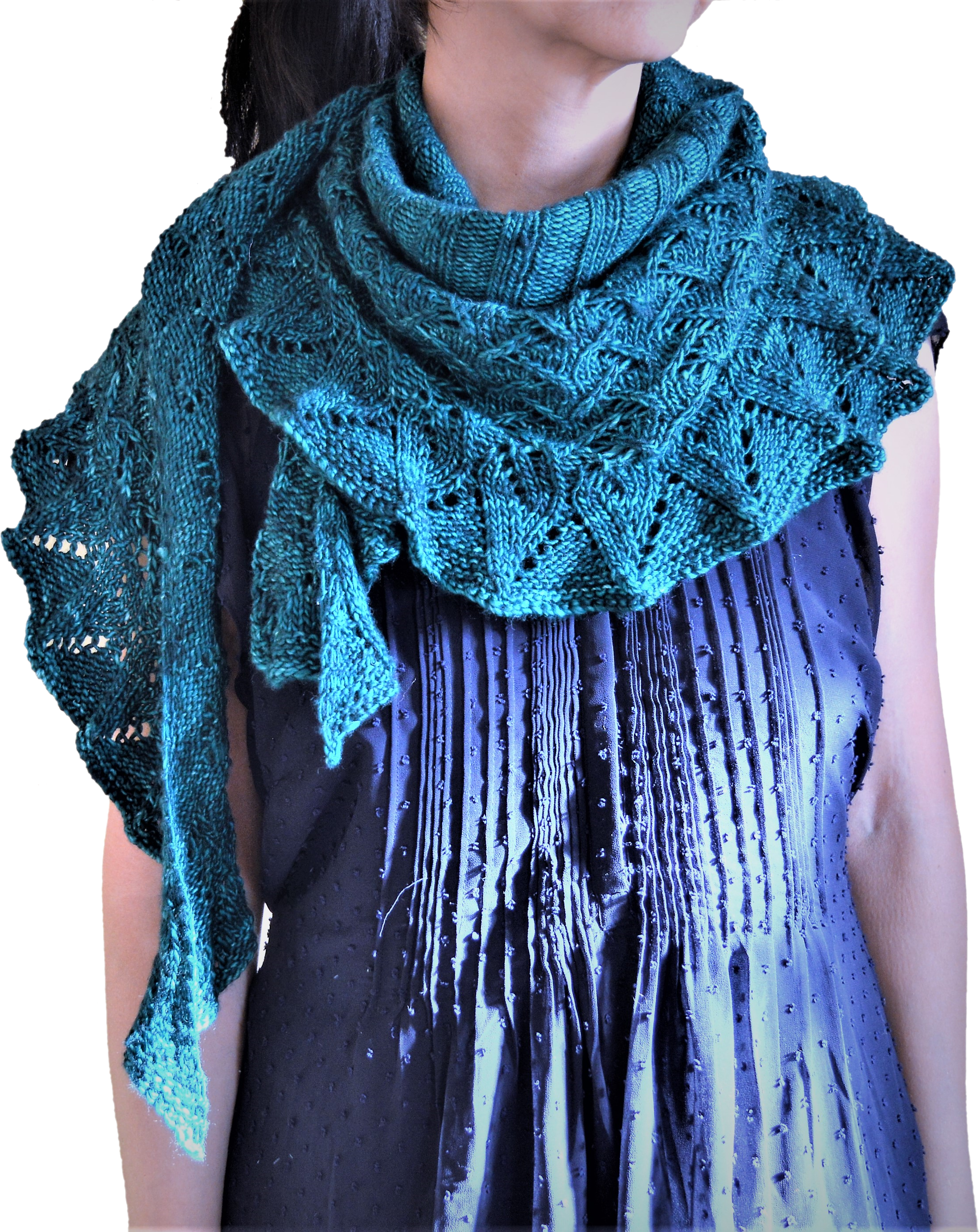 Lin-Lin Shawl PDF pattern for knitters, Knitting pattern
