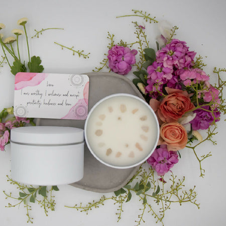 Love - Crystal Soy Affirmation Candle