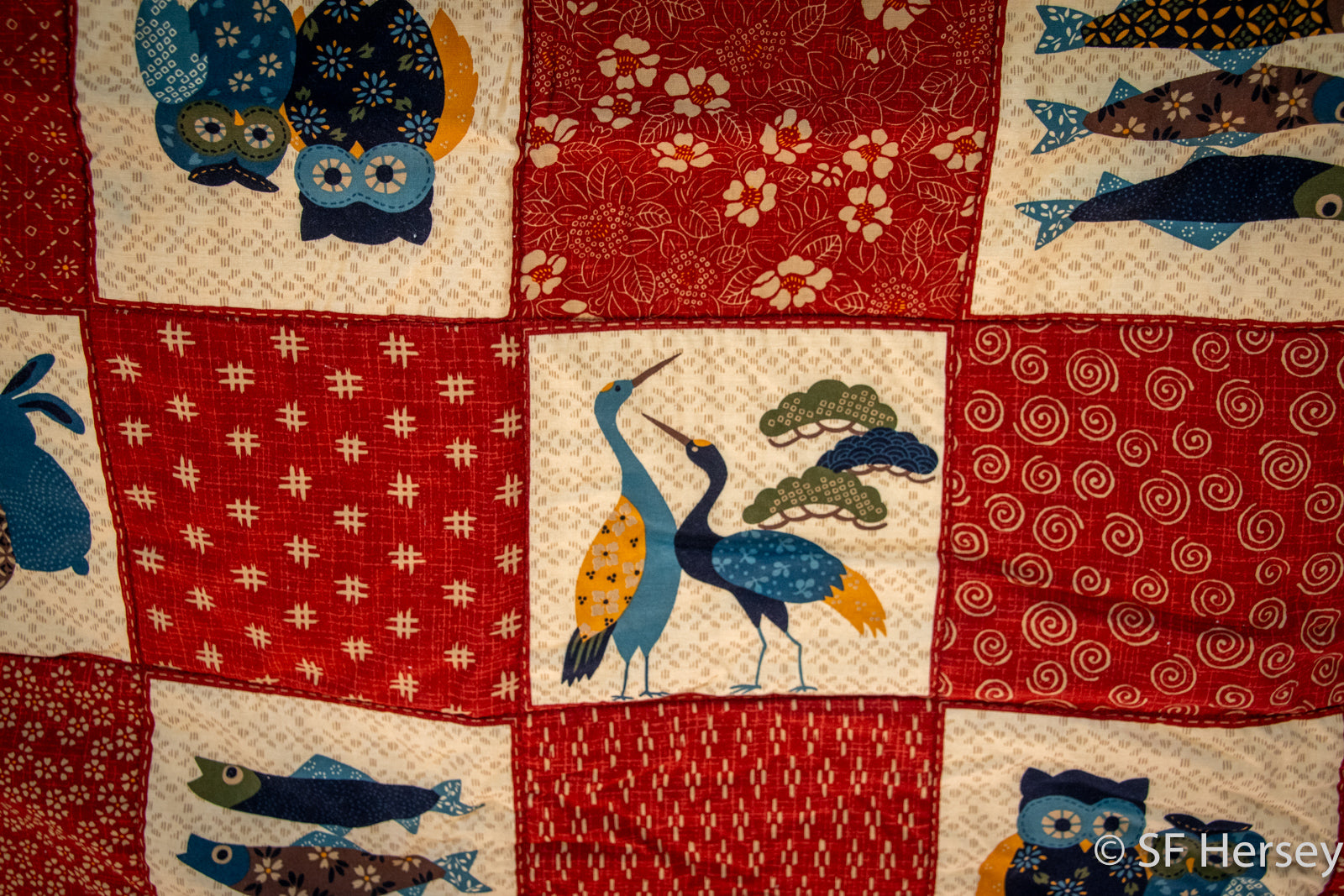 Japanese-inspired Lap Quilt or Play Mat