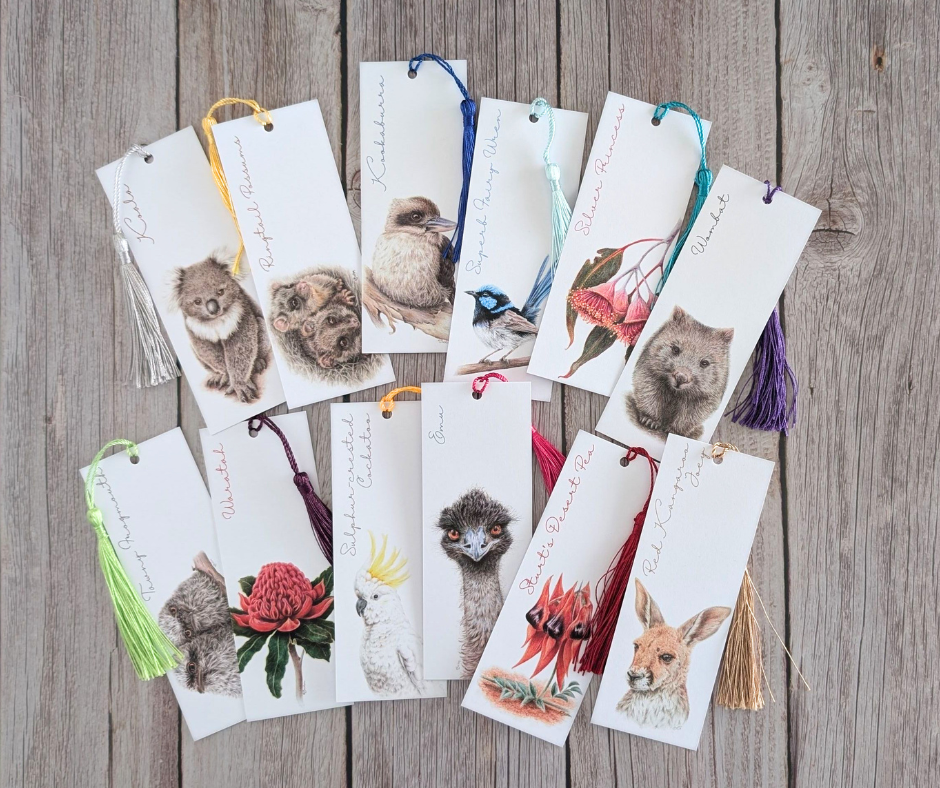 Australian Wildlife and Flowers | Bookmarks | Recycled
