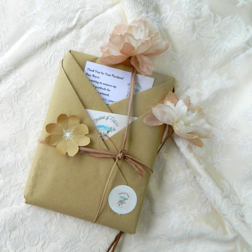 Teacher Gift - Handpainted Mother Duck Notebook - Size A4 lined pages