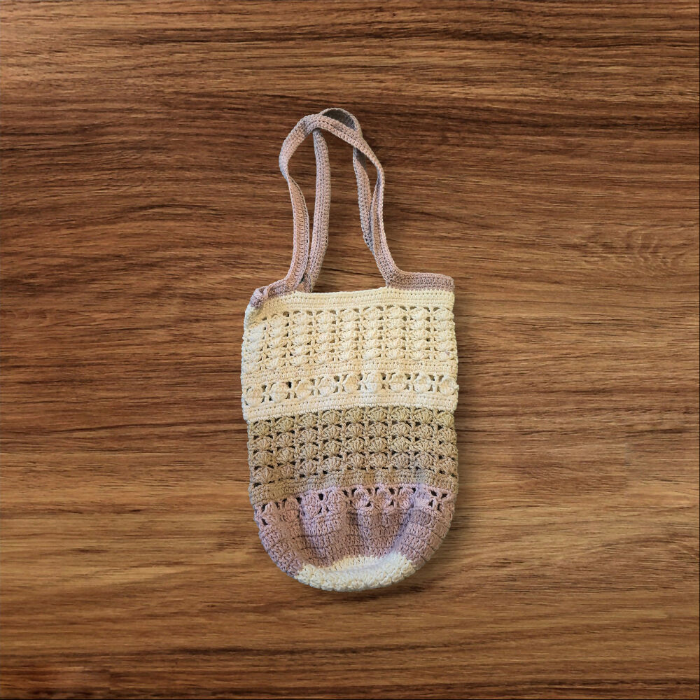 Handmade Crocheted Tote Market Bag