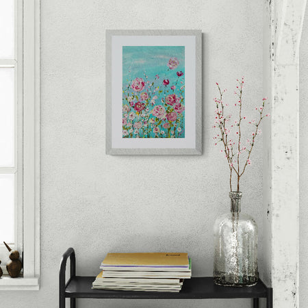 June Birthday - 'Roses' Original Artwork on Watercolour Paper 21 x 29.7cm