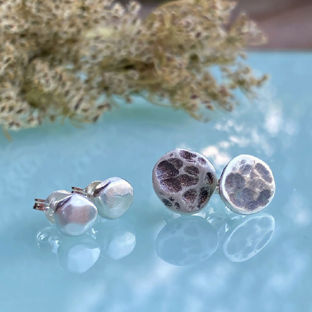 Recycled Sterling Silver Studs Combo2