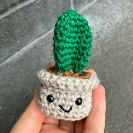 Crochet Tall Cactus Mini Buddy