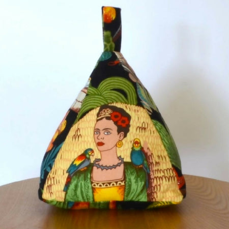 Frida Fabric Door Stop Mexican Artist Black