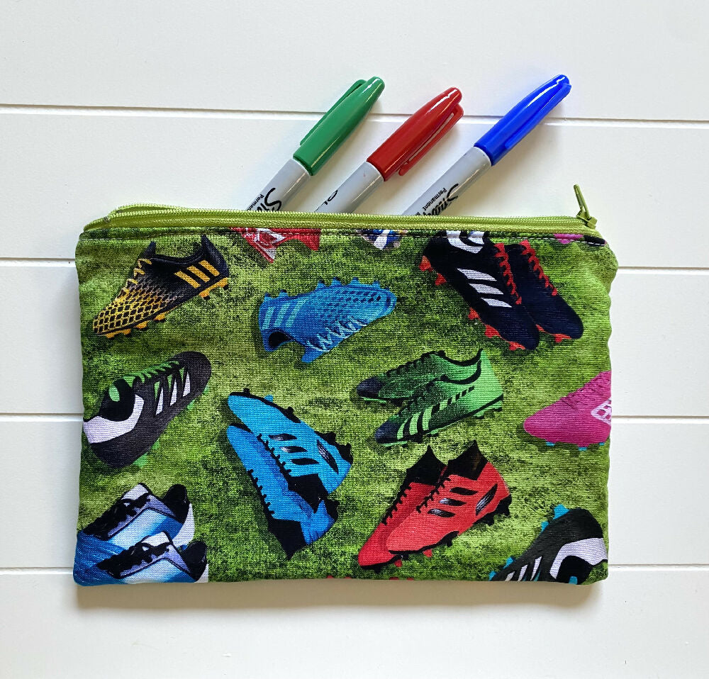 Football boots pencil case