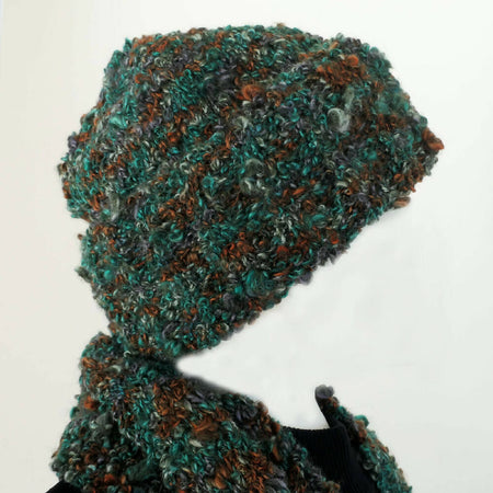 Special: Boucle beanie and infinity scarf - slouchy, adult. FREE POST